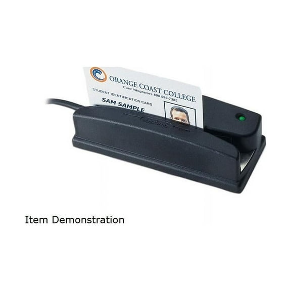 ID TECH WCR3227-600S RS-232 interface Barcode Slot Reader – Visible Red and Sealed Construction