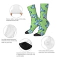 thumbnail image 4 of Balery Motorcycle Riding Dinosaur Pattern Crew Socks Unisex– Soft & Breathable Socks for Men & Women, One-Size Fits Most (US 5-11), Comfortable & Durable for Daily Wear, 4 of 6