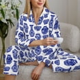 thumbnail image 6 of Sikiie Blue Vases Pajamas for Women Set, Womens Pajama Sets, Lounge Sets for Women, 2pjs for Women-X-Large, 6 of 7