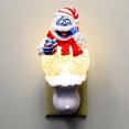 thumbnail image 2 of Christmas Bumbles Swirl Nightlight Polyresin Snowman Rudulph Snow Globe 160261, 2 of 3