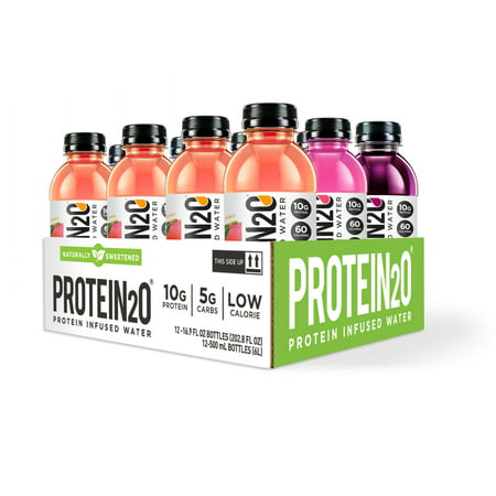 Protein2o Protein Infused Water, Flavor Fusion Variety Pack, 12 (Best Protein Flavor With Water)