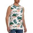 thumbnail image 2 of Daiia Hawaii Palms Printed Men's Tank Tops,Casual Soft Sleeveless Gym Muscle Shirts Bodybuilding Tee-X-Large, 2 of 8