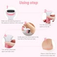 thumbnail image 4 of Graflsoa Pink Electric Foot Callus Remover - Battery-Powered Home Pedicure Tool for Smooth Heels & Dead Skin Removal, Ergonomic Design, Easy to Use & Clean, No Batteries Included, 4 of 6