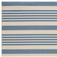 thumbnail image 3 of SAFAVIEH Martha Stewart Striped Indoor/Outdoor Area Rug, Cream/Blue, 6'7" x 9', 3 of 5