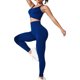 thumbnail image 4 of Traje de yoga sin costuras con tapete para el pecho, pantalones de yoga con parte superior hermosa a la moda para mujer, traje deportivo de fitness, 4 of 4