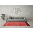 thumbnail image 3 of Ahgly Company Indoor Square Oriental Red Modern Area Rugs, 4' Square, 3 of 4