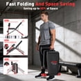 thumbnail image 4 of GIKPAL 8 Positions Multi-purpose Adjustable Weight Bench with Resistance Band,Foldable Workout Bench With Extended Headrest & Preacher Curl for Home Gym, 880lbs Capacity, 4 of 8