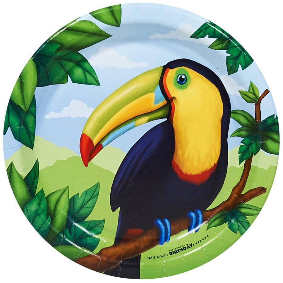 Jungle Party Dessert Plates, 8Pack