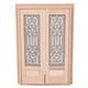 thumbnail image 2 of Modelo de puerta doble, muebles de casa de muñecas a escala 1:12, mini puerta de casa de muñecas de doble puerta, multifuncional, 2 of 8