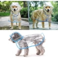 thumbnail image 4 of Impermeable para mascotas, impermeable ligero de plástico transparente con capucha para mascotas (azul, XL), 4 of 5