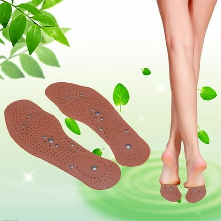 1 Pair Female Magnetic Therapy Massage Insoles Foot Pain Relief Relax Adjustable