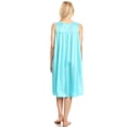 thumbnail image 2 of Lati Fashion Women Nightgown Sleepwear Female Sleep Dress Nightshirt Teal L, 2 of 4
