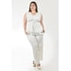 thumbnail image 5 of Conjunto rayado de lino Roman Fashion /Tallas Extras, 4377 (Hueso) beige 38, 5 of 6