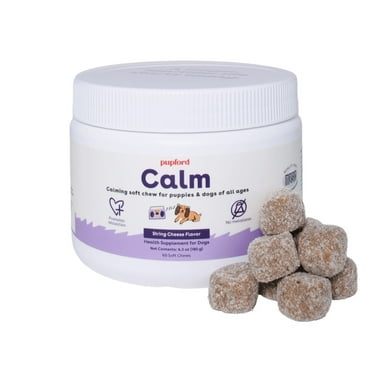 Pupford Overstimulated Dog Calming Supplement Chews, Cheese Flavor