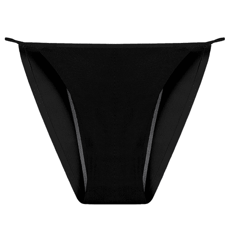 Fulorrnie Underwear for Women Plus Size Seamless Leakproof Comfort Panties Period Elastic Waist Bikini Breathable Panty Black XL
