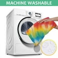 thumbnail image 6 of Rainbow Tie Dye Mandala Pattern Square Tablecloth,Waterproof Square Table Cover,Wipeable Spillproof Washable Table Cover for Home Kitchen Party Decor 42"X42"(107x107cm), 6 of 6