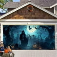thumbnail image 3 of Halloween Garage Door Decoration Banner Halloween Garage Wall Decoration Suitable For Outdoor Home Courtyard Decoration Parties Halloween Banner for Fireplace Outdoor Banner Post Set Table Runners for, 3 of 3