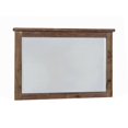 thumbnail image 1 of Benjara BM242613 Rectangular Mirror with Wooden Encasing, Brown, 1 of 2