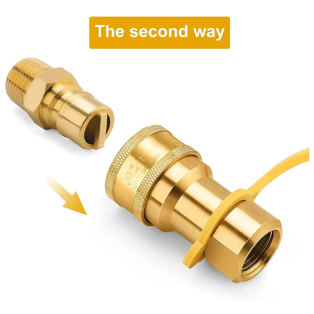 1/2" Qdd for Lp Gas Quick Connect Fittings with Male Insert , Natural Gas Propan