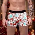 thumbnail image 2 of Mens Boxer Briefs Valentine's Day Red Hearts Pattern Underwear Love Boxer Briefs For Men White XXXL, 2 of 4