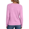 thumbnail image 5 of Ruimatai Womens Casual Tops Crew Neck Raglan Long Sleeve Loose Basic Pullover Blouses, 5 of 9