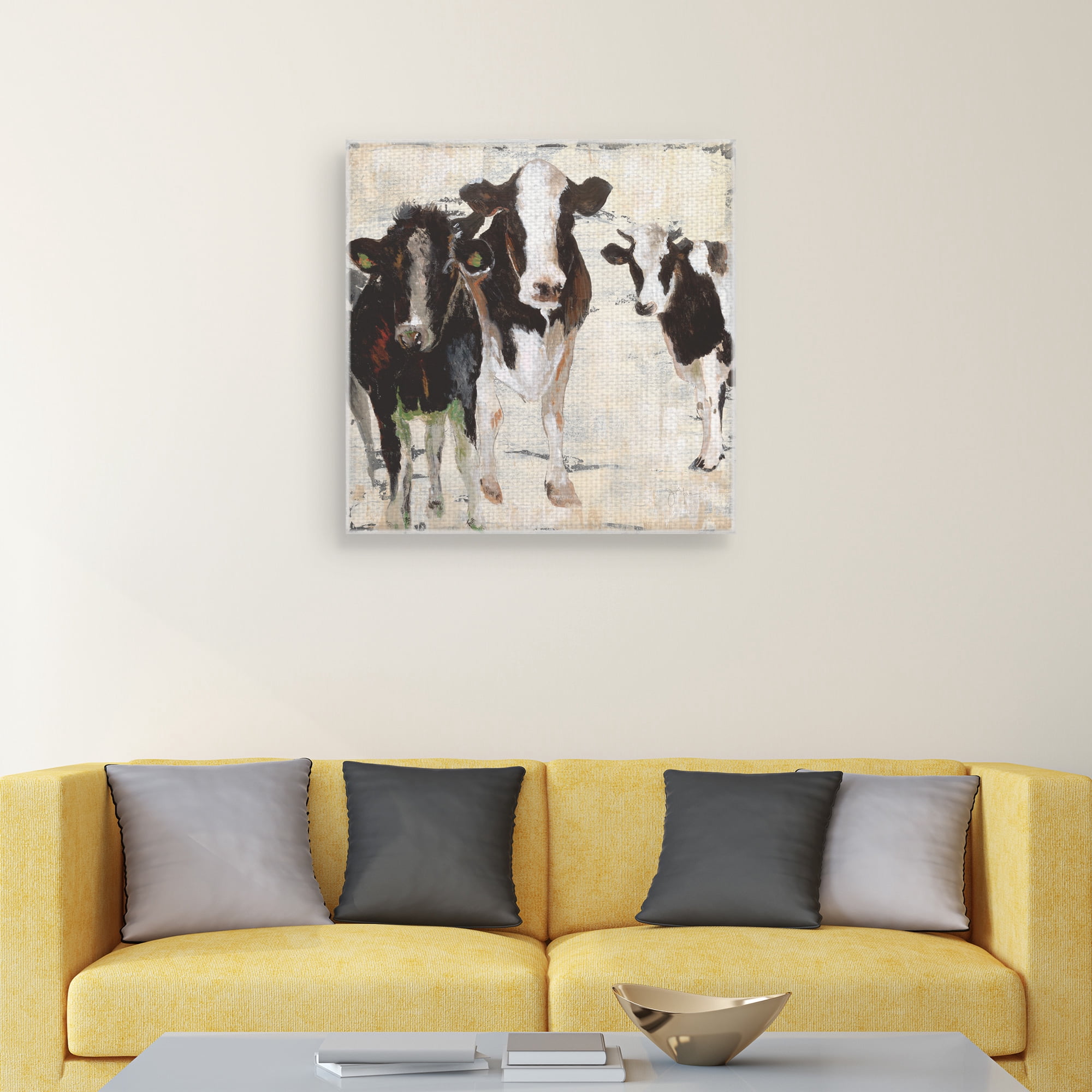Hangin’ Out by Janet Tava Wrapped Canvas Painting Print
