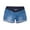 Light Blue, variant on Mother Woman Fashion Solid Color Elastic Waist Pockets Shorts Jeans Black L