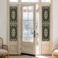 thumbnail image 2 of Vintage Green Window Privacy Film, Southwestern Geometric Abstract Art Static Cling UV Sun Blocking Heat Control Window Tint Day and Night, Non-Adhesive One Way Windows Privacy Cover 17.7''x78.7'', 2 of 7