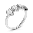 thumbnail image 2 of Vir Jewels 1.25 CTTW Lab Grown Diamond 4 Stone Engagement Ring in 14K White Gold Female Adult, 2 of 9