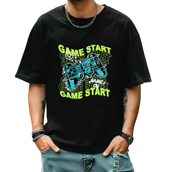 Men's Short Sleeve Graphic T shirt Collection Summer New Trend Sports Shirt Select