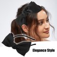 thumbnail image 2 of 1 pieza de diadema con lazo de satén, diadema de moda para mujer, negro, 0,31 pulgadas de ancho, 2 of 7