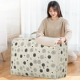 thumbnail image 6 of Clearance Under $5! InsCrazy Clothes and Quilt Storage Bags Quilt Clothes Clothing Luggage Thickened Waterproof Storage Basket for Bedroom Clothes Comforter Blankets and Pillows, 6 of 6