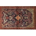 thumbnail image 1 of Ahgly Company Indoor Rectangle Traditional Orange Salmon Pink Persian Area Rugs, 5' x 7', 1 of 6
