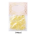 thumbnail image 3 of 1440 Pieces Glass Crystal Set Flat Back DIY Handcraft for Excellent Gloss Nail Art Rhinestones DIY Handcraft Manicure Accessories Card Making Yellow, 3 of 7