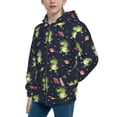 thumbnail image 2 of Picia Dinosaur Astronaut for Boys Fashion Full-zip Hoodies & Sweatshirts with Kangaroo Pocket,Zip-up Hooded Sweatshirt for Kid, Moisture Wicking & Breathable-Medium, 2 of 6
