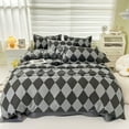 thumbnail image 2 of FeiFu Simple Printed Duvet Cover Double Bed Duvet Cover Single Duvet Cover Soft Breathable Bedding Decorative Bed Linen for Home Use(Duvet Covers 80x90 inch,2pcs Pillowcase 19.7x29.5 inch), 2 of 5