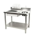 thumbnail image 6 of Modern Breading Table Manual Prep Station Chicken Fried Stainless Steel Worktop, 6 of 11