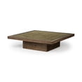 thumbnail image 1 of homeroots Salon 376293 Table Carrée en Bois Massif et Table Basse de Base, 1 of 1