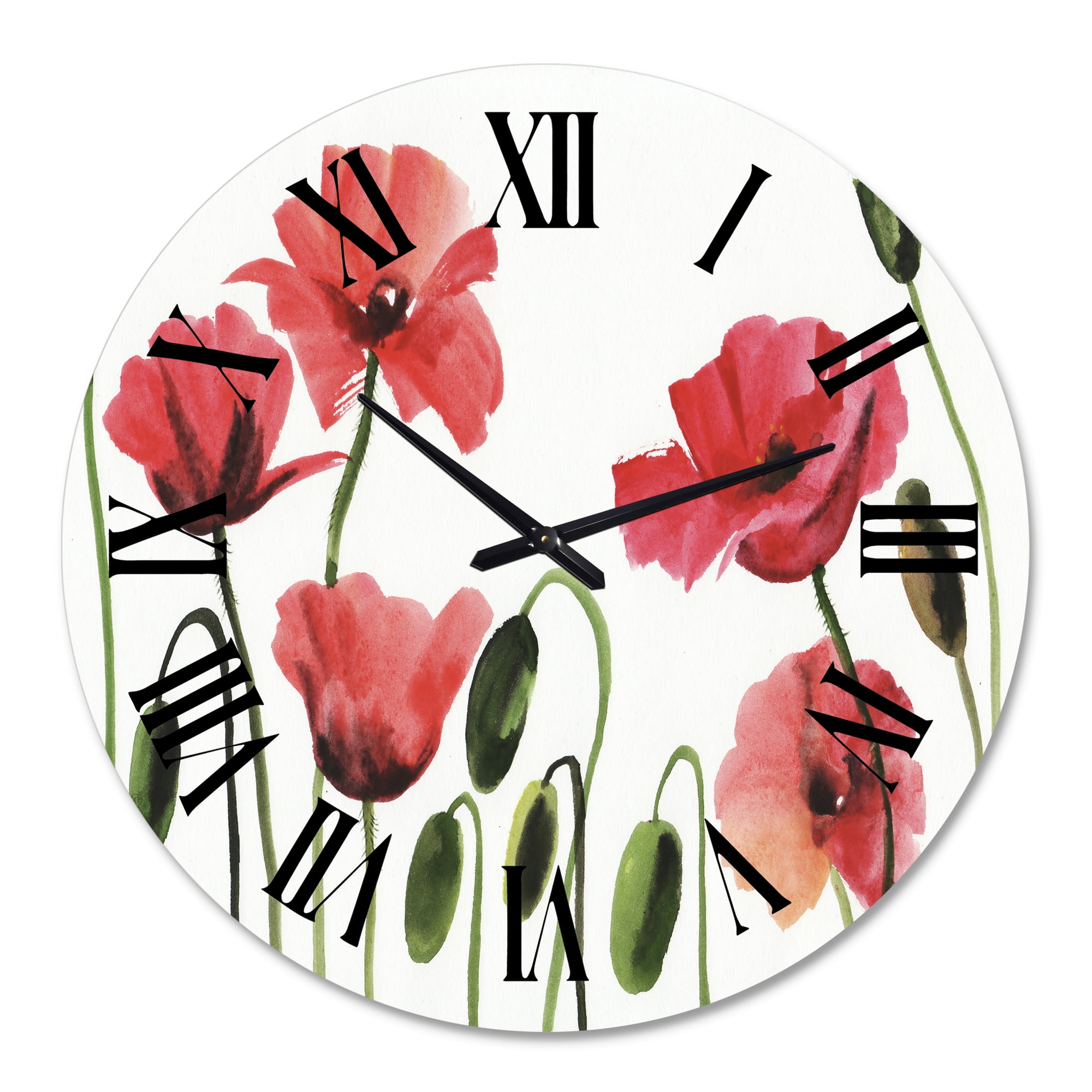 Designart 1 in Quartz Traditional Wall Clock