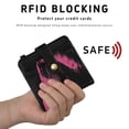 thumbnail image 4 of Small Wallet For Women Bifold Leather Pocket Coin Credit Card Holder With RFID Blocking Panda Side Face, 4 of 6