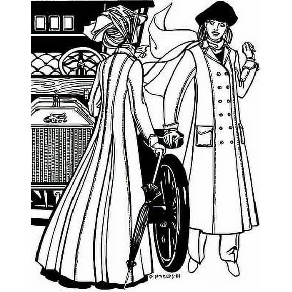 Folkwear Model T Duster #230 Driving Coat Jacket Princess Seam Duster Ladies Traditional Sewing Pattern (Pattern Only) folkwear230