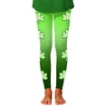thumbnail image 4 of Tiijoy Little Girls St. Patrick's Day Leggings Kids Stretch Athletic Tights, Sizes 1-12, 4 of 4