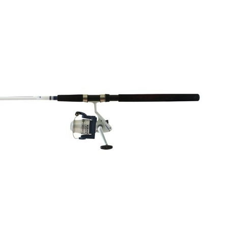 Okuma Tundra Fishing Rod & Reel Spin Combo, White w/ Black Trim, 9'