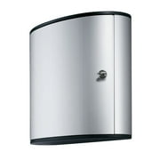 Angle View: Durable Stylish Brushed Aluminum 36 Key Cabinet System Gray (1952-23)