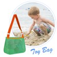 thumbnail image 5 of Bolsa De Juguetes Bolso de playa de malla Bolso de mano estilo Ins lindo Bolso de recolección para exteriores (naranja verde), 5 of 5