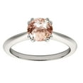 thumbnail image 2 of Aonejewelry 0.90 Carat Morganite Engagement Ring In 10k White Gold, 2 of 4