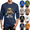 Navy, variant on Frnrwgo Men's Halloween Graphic T-Shirt Long Sleeve Crew Neck Pullover Casual Tee for Fall