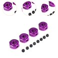 thumbnail image 6 of Dualoai 12mm Wheel Hex Hub Drive Adapters 1/10 10208 1/12 H12Y H12Y+ Purple, 6 of 7