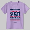 thumbnail image 4 of Staki American Girl Brand Girl American Flag Shirts 4th of July Shirt Cotton Short Sleeve Tees 2-14Y(Purple,11-12 Years), 4 of 5