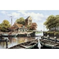 thumbnail image 2 of Withaar, Reint 32x22 White Modern Wood Framed Museum Art Print Titled - Dutch waterhouse, 2 of 4